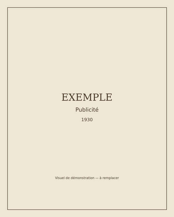 Exemple — publicité de magazine